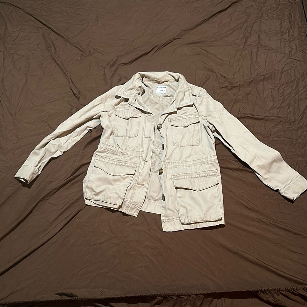 Tan button up jacket